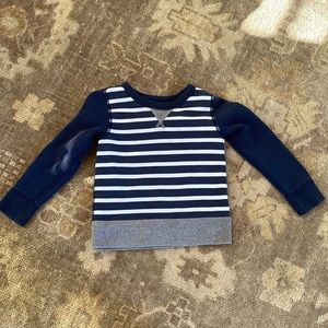 Crewcuts navy white sweatshirt 4/5